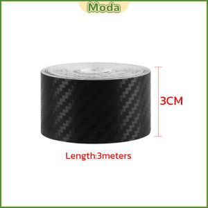 Moda 3D Carbon Fiber Car Sticker Door Sill Guards Strip Anti-collision Decorative Tape 3/5 Meters