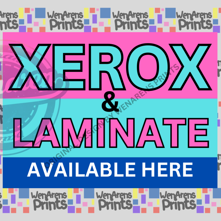 Xerox Print Scan Available here Laminated PVC Waterproof Sticker Sign ...