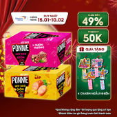 [15.12-29.12 Voucher 18% CHO ĐƠN TỪ 199K]Combo 2 hộp Hot Dog Ponnie Xúc Xích Giòn Ăn Liền Vị Bắp và Xúc xích giòn ăn liền vị Sườn Nướng ( 2 hộp 40 cây x 38g)