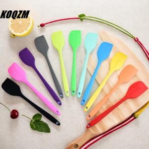 KOQZM Silicone Spoon Heat Resistant Kitchen Spatula Frying Pan Shovel Mixing Scraper Bakeware Utensil Handle Scraper Cookware Tool