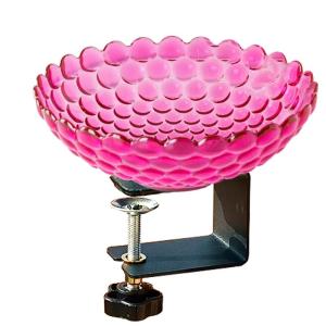 Small Outdoor Bird Bath Outside Vintage Standing Birdbaths Bowl Stable Iron Bird Bath for Garden Decoration