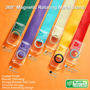 Magnetic Case For Honor 600 5G Transparent Camera Protection Built in Magnet CA0028