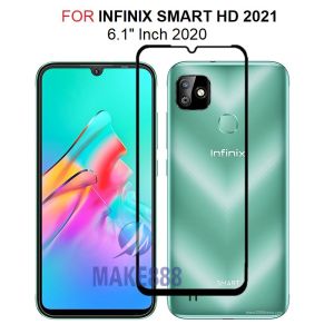 Tempered Glass 5D 9D 21D For INFINIX SMART HD 6.1 inch 2021 Full Cover Full Lem Anti Pelangi FREE KARDUS DAN BUBBLE