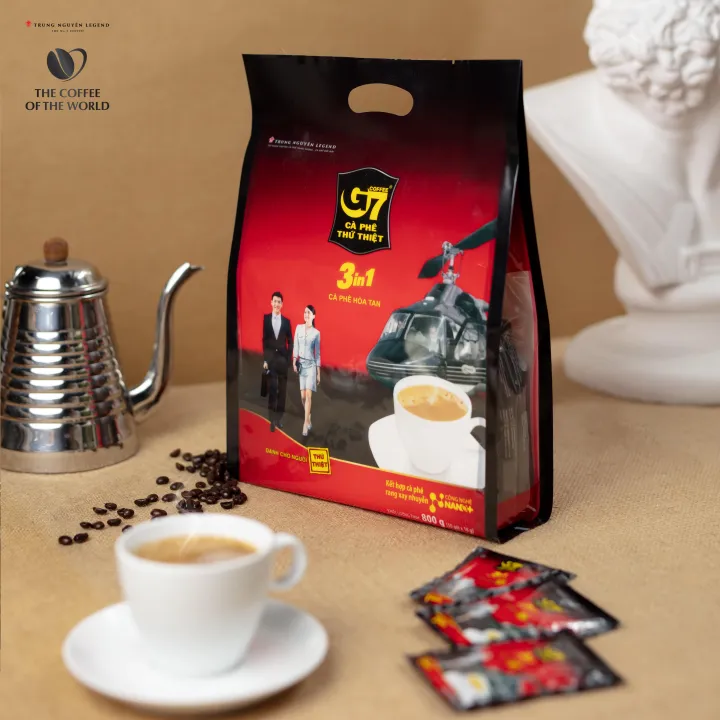 Trung Nguyên Legend - Cà phê sữa hòa tan G7 3in1 - Bịch 50 sachets x 16gr (gói vuông)
