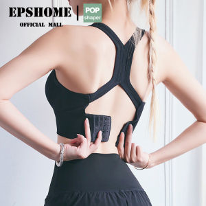 EPSHOME Outdoor and indoor adjustable back three types of buckle fitness yoga sports bra Womens Koreanstyle Comfy Pantyliner Bra For Plus Size Bra