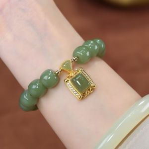 Fashion Retro Jade Bracelet Lucky Beaded Bracelet Ins Bracelet for Women Girls Jewelry