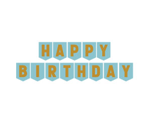 (1Set) Banner Segilima Tulisan HBD GOLD banner ulangtahun anak banner happy birthday banner ultah