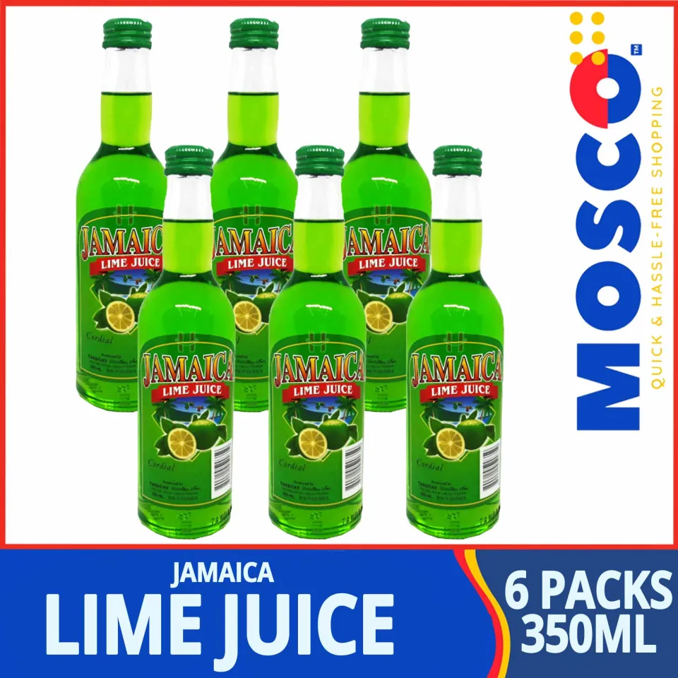Jamaica Lime Mixer Juice 350ml (Pack of 6) Organic Lime Cordial