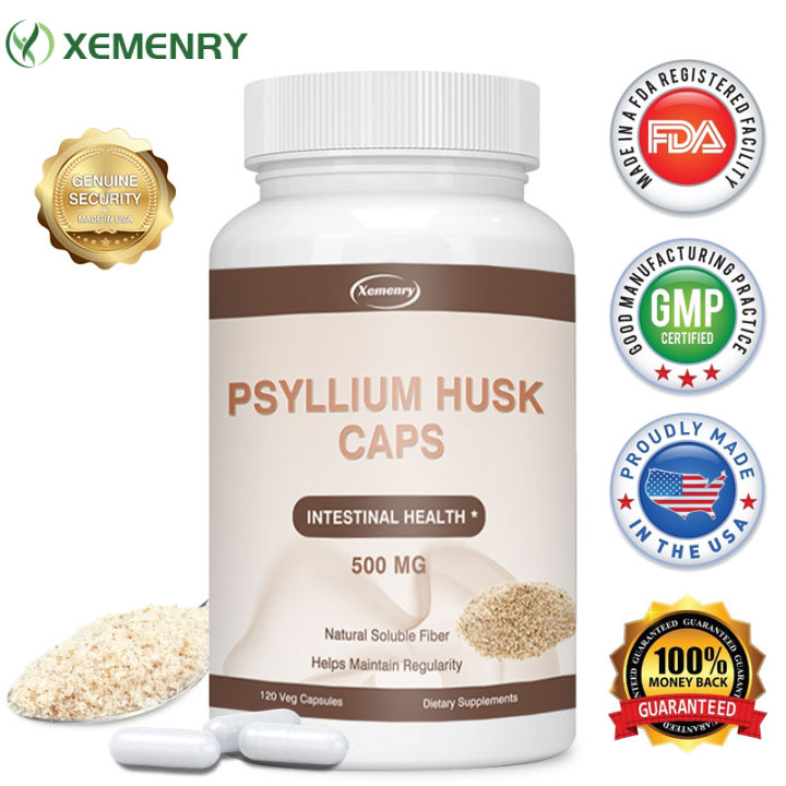 PSYLLIUM HUSK CAPS AllNatural Powerful Soluble Fiber Supports