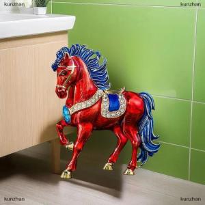 [COD] kunzhan Exquisite Rhinestone Running Horse Brooches For Women Men 4-color Enamel Animal Brooch Pins Year Of The Horse Party Jewelry Gift