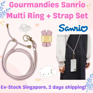 [Direct from Japan] Stock SG: 100% Original Gourmandise Sanrio Characters Multi Ring Plus Strap Set