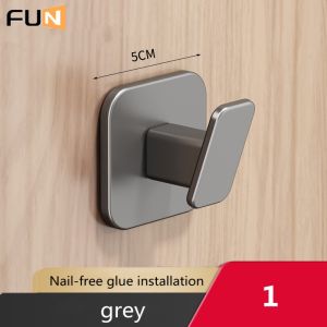 [Fun] Móc áo khoác phía sau cửa thủng miễn phí Móc áo khoác móc móc giá treo tường tường lối vào dán Hàng móc mạnh mẽ chịu lực Móc áo khoác móc móc giá