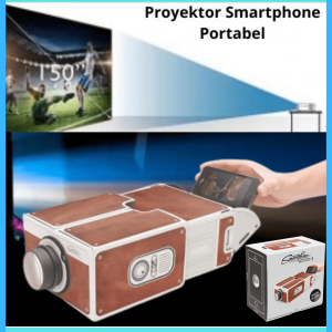 COD Proyektor Smartphone Portabel Cardboard 2.0  SP01 / Proyektor untuk hp android terbaru 2023 full hd 4k eroc max / proyektor tv ke dinding layer lebar acer a10 android smart benq bluetooth hp biled bekas bintang cheerlux c9 canon