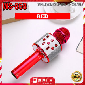 Mic Bluetooth Karaoke WS-858 Microphone Wireless Karaoke WS 858 Microphone Karaoke Bluetooth V7