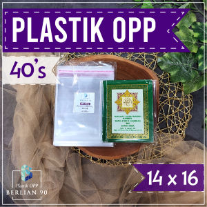 Plastik OPP Lem 14x16 cm 40s Micron Isi 100 lembar