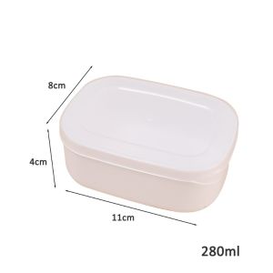 10/5pcs 280ml Rice Sub Packaging Fresh-keeping Box / Refrigerator Frozen Food Sealed Crisper / Rice Fat Loss Meal Quantitative Box / Household Kitchen Storage Containers with Lid