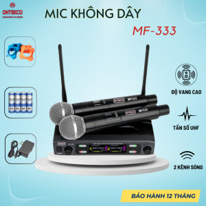 micro không dây hát karaoke ontekco mf333 u10 cho loa kéo amply chính hãng – bảo hành 12 tháng