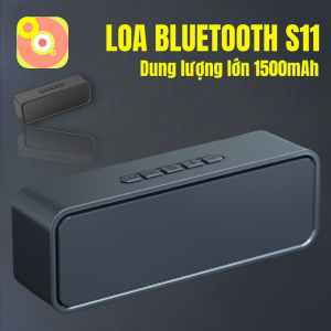 Loa Bluetooth Siêu Trầm S11 Kết Nối Nhanh Chóng Ổn Định Âm Thanh Nghe Nhạc Hay Phiên Bản 5.0 - Hàng Nhập Khẩu