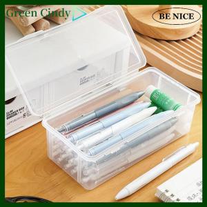 [Green Cindy] 1pcs bút chì trường hợp hộp PP chất liệu trong suốt bút chì hộp Pouch văn phòng phẩm trường bút chì trường hợp nguồn cung cấp bút chì lưu trữ