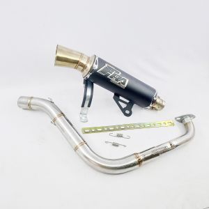 Knalpot Samlong FRA Black Coating Vario125/150 Led Old New Beat Old New Aerox Nmax Stainless Bending