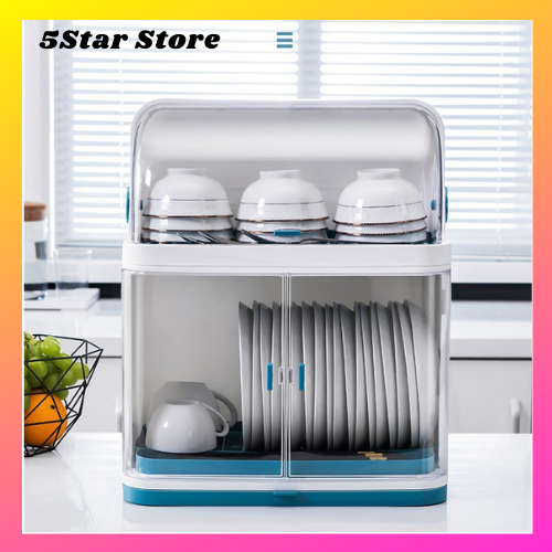 Dish Drying Rack With Cover Plate Organizer Plastic Plastic Dish