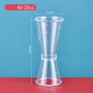 [HCM] Ly đong định lượng jigger nhựa 2 đầu có chia vạch loại 10/20ml và 20/40ml-CA666