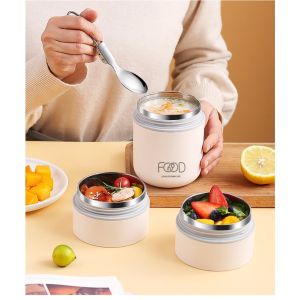 S1 Lunchbox Food Stainless Steel Cangkir Sup Makanan Terisolasi 2 Dan 3 Tingkat