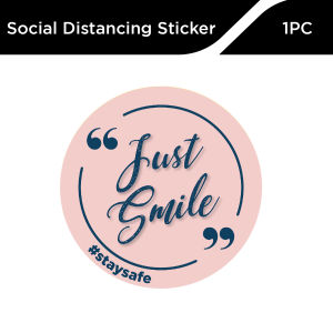 DSign 1pc, 5pcs, or 10pcs Social Distancing Floor Sticker04 | 11.8 Inches Floor Decals Sticker | Graphics Floor Sign Sticker Poster | Waterproof Stand Here | Keep Your Distance