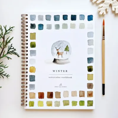 Watercolor Workbook for Beginners: Bird Watercolor Workbook Watercolor Workbook Study Book Watercolor Art Painting Workbook水彩练习册