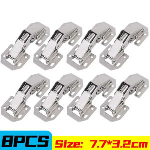 Dizoey 3inch Cabinet Hinge No-Drilling Hole Cupboard Door Hydraulic Hinges Multi Purpose Soft Close Furniture Hardware Easy To Install