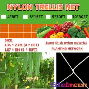 Garden Durable Nylon Trellis Net Support For Climbing Vine Plants