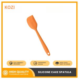 KOZI Silicone Non-Stick Spatula Rubber Cooking & Baking Essentials and Shovel Utensils Pastry Scraper BakingSpatula FoodGrade