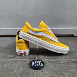 OBRAL SEPATU SNEAKERS VANESSS OLD SCHOOL KUNING FULL 36-43 SNEAKERS KUNING MURAH SEPATU VULCANIZED MURAH 100%