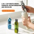 【cheapest+IN STOCK】Portable 3 in 1 Multifunctional Cleaning Brush Bottle Mouth Cap Detail Cup Brush Feeding Bottle Brush Multifunctional Grooved Cup Cover Brush Bestliving. 