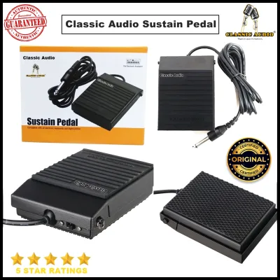 Classic Audio Piano Sustain Pedal - Keyboard Piano Sustain Pedal for Casio Keyboard and Yamaha Keyboard Universal (Original)