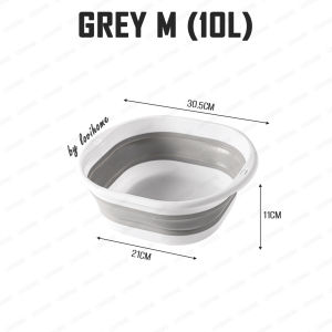SG 5L/10L/15L Foldable Wash Basin Collapsible Washing Basin Multipurpose Plastic Pail Laundry Tub Portable Travel Bucket