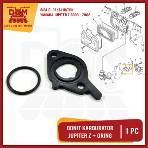 Bonit Karburator Jupiter Z + O Ring (PSP) Ebonit Manipol Fiber Insulator Karbu Yamaha Jupiter Burhan