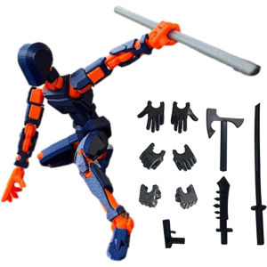 WEIHUIMEI DIY โมเดลตุ๊กตาตัวต่อฟิกเกอร์ 13 ขยับข้อต่อได้ 360°องศา ของเล่น 3D การพิมพ์ 3 มิติ ของขวัญของนักเรียน