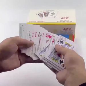 Bộ Bài Tây Nhựa Viền Vàng PVC Cao Cấp Kèm Hộp Đựng May Bells Chống Nước Chơi Poker Tiến Lên Phỏm Bền Đẹp