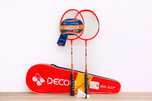 Bộ Vợt Cầu Lông Cường Lực DECOO Chính Hãng (2 Vợt) - DK527Cặp Vợt Cầu Lông Tốt Nhẹ Dây Căng Trợ Lực