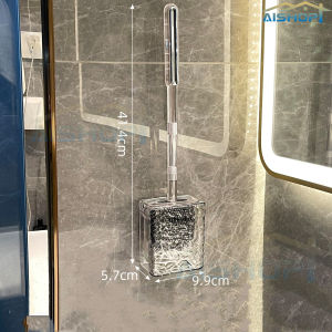 [SG Stock]Toilet Brush，Wall-Mounted Cleaning Brush Silicone Long Handle，Suction Cup Toilet Brush Household No Dead Angle Toilet Brush