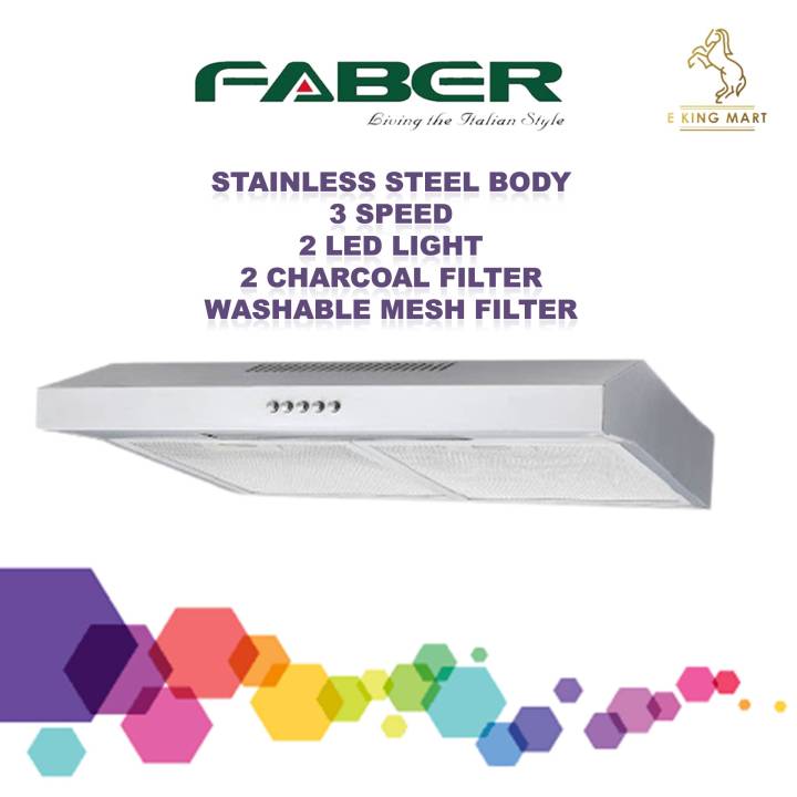 Faber Slim Cooker Hood Recirculating System FABERJET CLASSO 7644SS Full