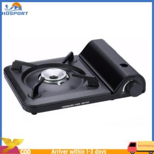 【Hospor】Butane Camping Stove Adjustable Single-Burner Butane Stove Windproof Cassette Furnace for Indoor & Outdoor Cooking
