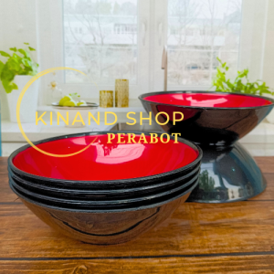 12 PCS Mangkuk ramen bulat jumbo besar mangkuk sayur tebal besar