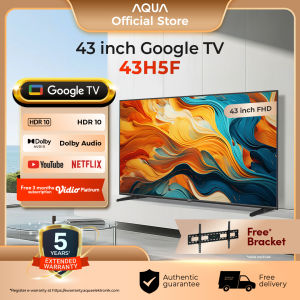 AQUA Elektronik TV 43H5F - FHD-HDR 10-Dolby Audio- Google TV - Google Play/Netflix/YouTube/Disney+Hotstar - Smart TV - RAM 1.5GB ROM 8GB 