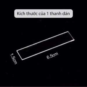 Thanh dán móng trong suốt trưng bày mẫu nail - thanh dán lên khung sổ mẫu