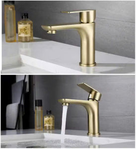 Vòi lavabo nóng lạnh cao cấp cao 30 cm chất liệu INOX 304 bền đẹp chống ố chống phai màu - Bảo hành 3 năm
