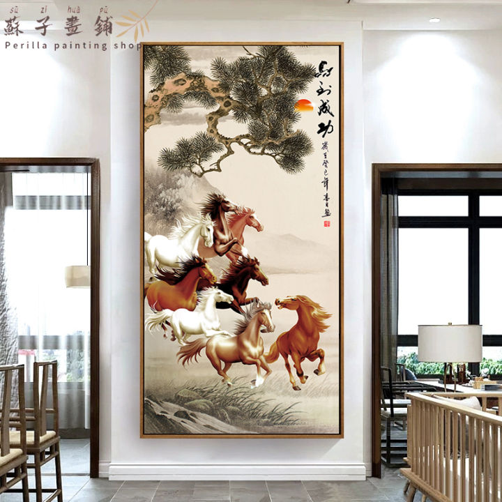 Eight Jun Tu Entrance Entrance Entrance Decoration Painting Vertical ...