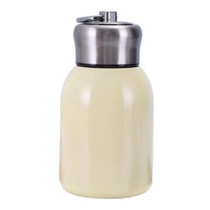 LINSBAYWU Lifting Ring Mini Vacuum Thermos Cup Simple Stainless Steel Insulated Water Bottle Portable Leak-proof Coffee Mug Tea