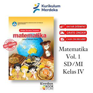Buku MATEMATIKA MTK VOLUME 1 Kelas 4 Sd Kurikulum Merdeka Buku Paket